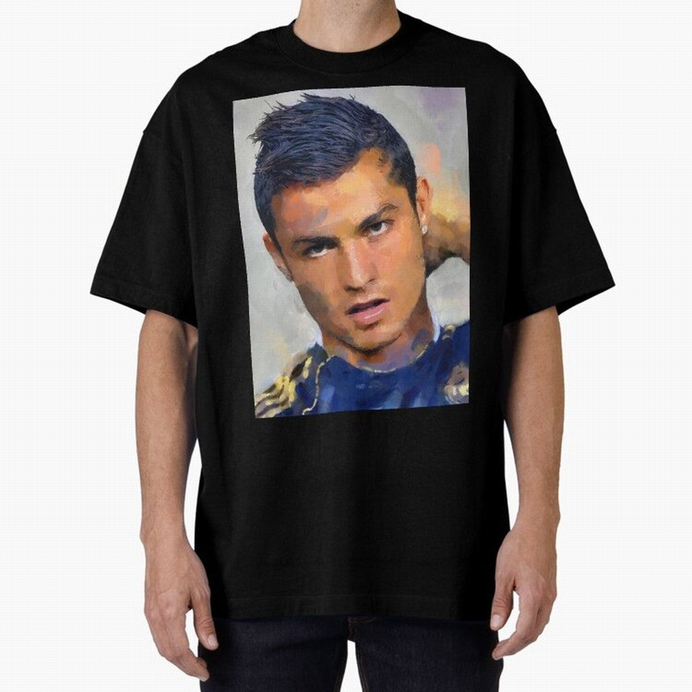 Cristiano Oversized T-Shirt Represent Fans Who Live for Match Day Hype around FIFA World Cup 2026 Group Stage, Messi, Neymar and Mbappe, England, Football Festival Excitement, Trophy Ambitions, Country Rivalries and Star Player Buzz; Great for