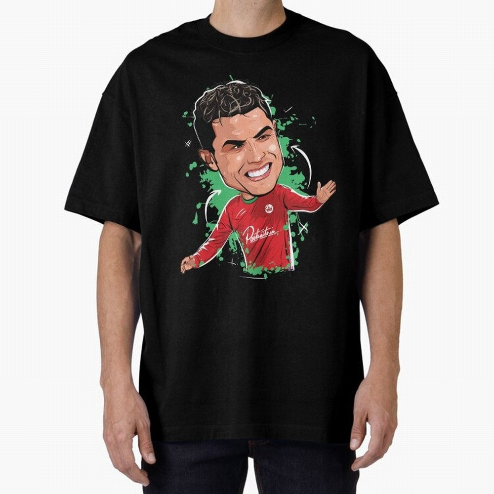 Cristiano Oversized T-Shirt Stand with the FIFA World Cup 2026 USA Canada Mexico Journey through Neymar Highlights, Portugal Pride, Stadium Memories, Football Loyalty, International Chants and Championship Tradition; Ideal for Passionate Fans Who