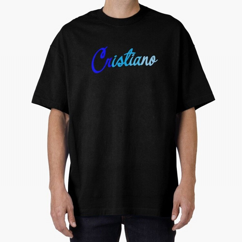 Cristiano Oversized T-Shirt Share the Excitement of FIFA World Cup 2026 Group Stage for Fans of Haaland and England, Bringing Championship Spirit, Famous Goals, Roaring Crowds and International Football Unity; Ideal for Passionate Fans Who Love