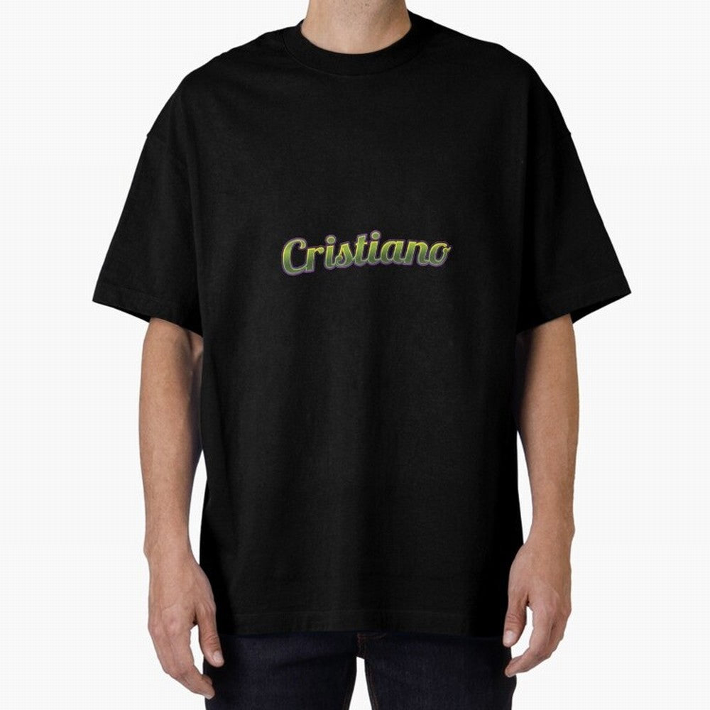 Cristiano Oversized T-Shirt Follow the Final Road of FIFA World Cup 2026 Spirit, Driven by Argentina and Brazil, Messi, Football Festival Excitement, Trophy Ambitions, Country Rivalries and Star Player Buzz; Created for Match Day Parties, Soccer