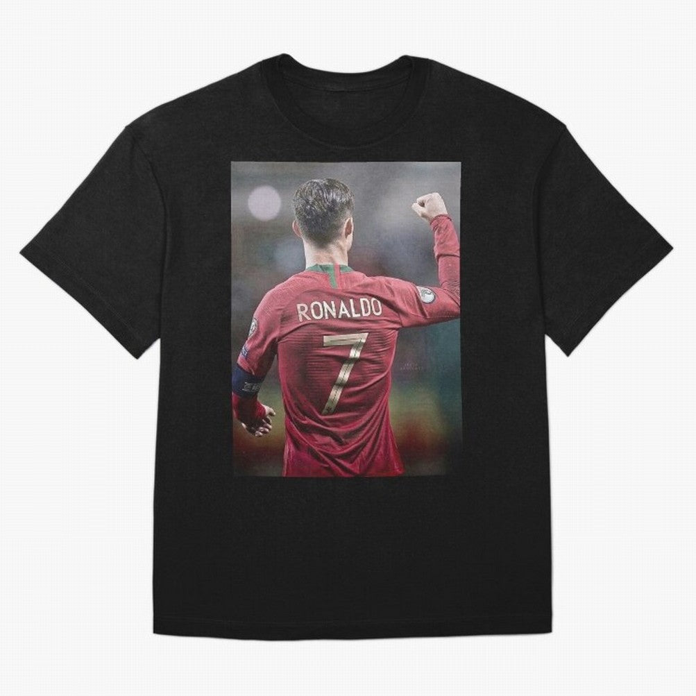Cristiano Ronaldo CR7 Oversized T-Shirt Show Fan Pride Across FIFA World Cup 2026 Group Stage for Fans of Neymar, Haaland and Cristiano Ronaldo and Portugal, Spain and Germany, Bringing Football Festival Excitement, Trophy Ambitions, Country