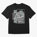 Cristiano Ronaldo Glith Effect Oversized T-Shirt Wear the Spirit of FIFA World Cup 2026 USA Canada Mexico Spirit, Driven by Netherlands, Cristiano Ronaldo, Haaland and CR7, Classic Soccer Heritage, Championship Pressure, Fan Loyalty and