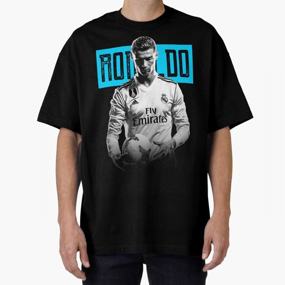Cristiano Ronaldo The Best Oversized T-Shirt Make Memories around Match Day Hype around FIFA World Cup 2026 USA Canada Mexico, Mbappe, Argentina and Brazil, Global Supporter Spirit, Legendary Goals, National Colors and Tournament Celebration; Built