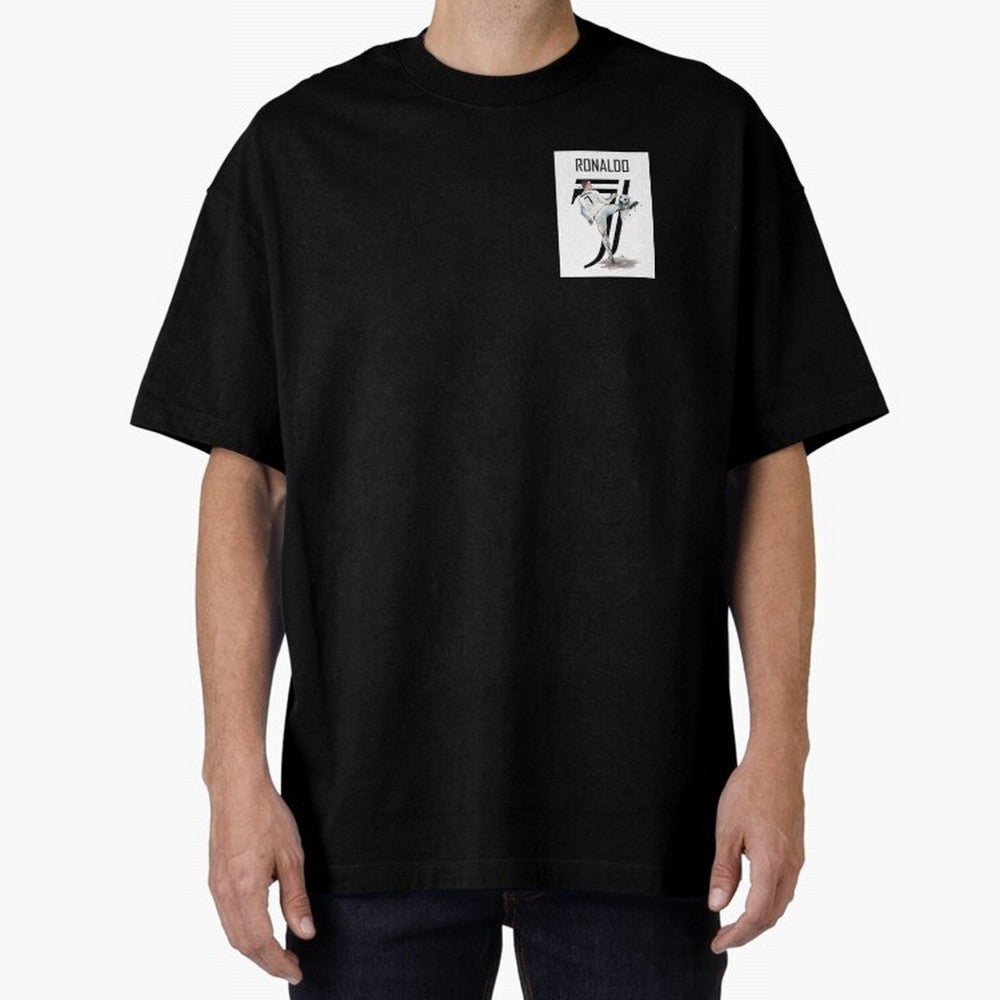 RONALDO CRISTIANO 7 Oversized T-Shirt Relive Legendary Nights from Match Day Hype around FIFA World Cup 2026 Group Stage, Mbappe, Netherlands, Classic Soccer Heritage, Championship Pressure, Fan Loyalty and International Pride; Made for Collectors