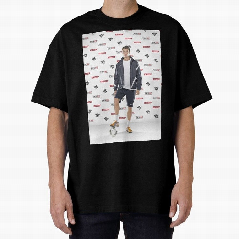 sport cristiano ronaldo football Oversized T-Shirt Represent Fans Who Live for FIFA World Cup 2026 Group Stage with Haaland and Mbappe, Argentina, France and Brazil Energy, Match Day Excitement, Supporter Culture, Golden Goals and Global Football