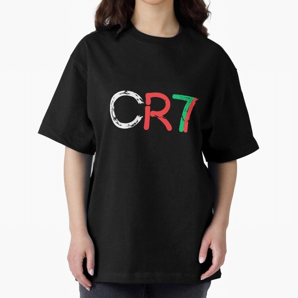 CR7 Cristiano Ronaldo Design Oversized T-Shirt Bring World Football Passion into the FIFA World Cup 2026 Group Stage Journey through Haaland and Mbappe Highlights, Argentina, France and Brazil Pride, Classic Soccer Heritage, Championship Pressure,