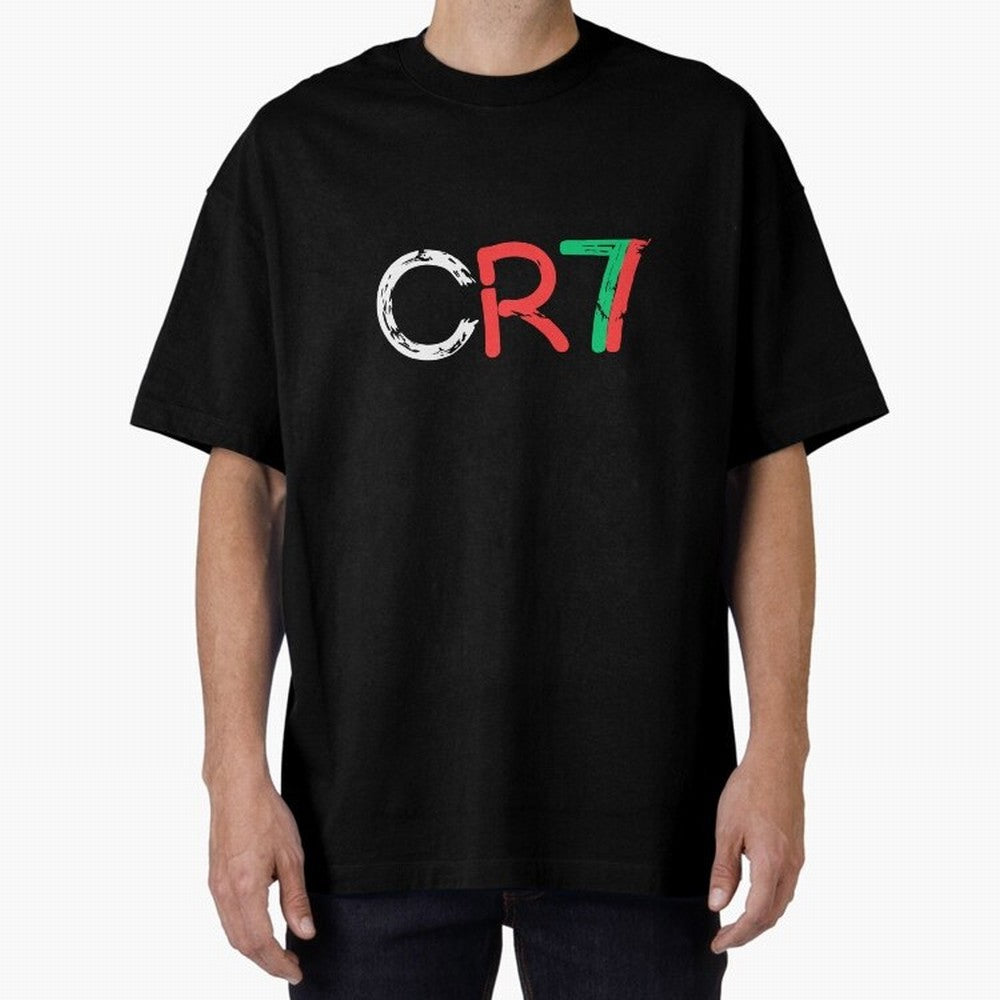CR7 Cristiano Ronaldo Design Oversized T-Shirt Bring World Football Passion into the FIFA World Cup 2026 Group Stage Journey through Haaland and Mbappe Highlights, Argentina, France and Brazil Pride, Classic Soccer Heritage, Championship Pressure,