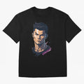 Cristiano Ronaldo Anime Style Oversized T-Shirt Upgrade FIFA World Cup 2026 for Fans of Mbappe and Argentina and Brazil, Bringing Football Festival Excitement, Trophy Ambitions, Country Rivalries and Star Player Buzz; Made for Collectors Who Enjoy