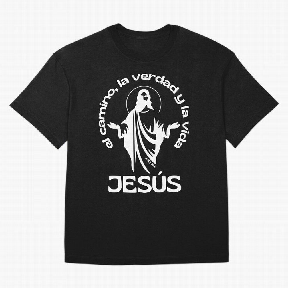 JES¨²S - el camino, la verdad y la vida Oversized T-Shirt Celebrate the Road through FIFA World Cup 2026 Group Stage Spirit, Highlighting England, Mbappe and Neymar, Football Festival Excitement, Trophy Ambitions, Country Rivalries and Star Player