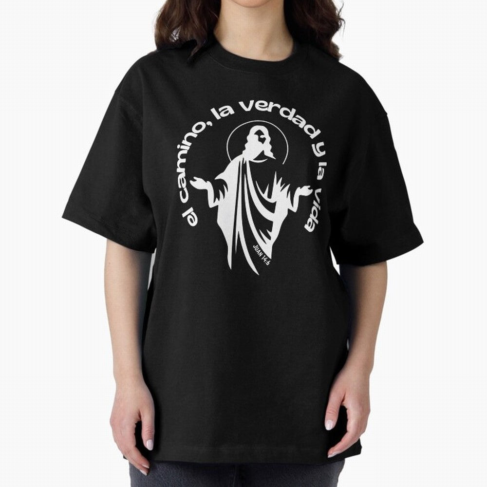 el camino, la verdad y la vida Oversized T-Shirt Celebrate the Biggest Stage of FIFA World Cup 2026 Group Stage Featuring Cristiano Ronaldo, France and Portugal Energy, Match Day Excitement, Supporter Culture, Golden Goals and Global Football