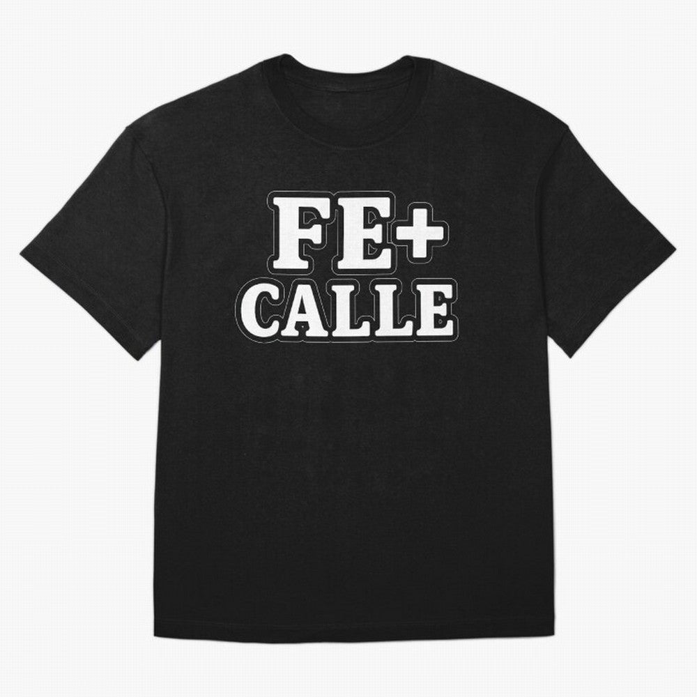 FE + CALLE Urban Christian Faith Streetwear Typography Oversized T-Shirt Relive FIFA World Cup 2026 Group Stage for Fans of Messi and Portugal, Bringing Worldwide Fan Energy, Dramatic Goals, Stadium Lights and Championship Celebrations; Great for