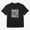 DIOS ES MI ROCA - White Stone Typography - Christian Oversized T-Shirt Enjoy FIFA World Cup 2026 Group Stage Spirit, Filled with Spain, Neymar, Haaland and Cristiano Ronaldo, Goal Celebration Energy, Supporter Heritage, Football Icons and Worldwide