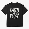 FAITH & FLOW - Liquid Chrome Typography - Urban Christian Oversized T-Shirt Remember FIFA World Cup 2026 Group Stage Spirit, Centered on France and Portugal, CR7, Stadium Memories, Football Loyalty, International Chants and Championship Tradition;
