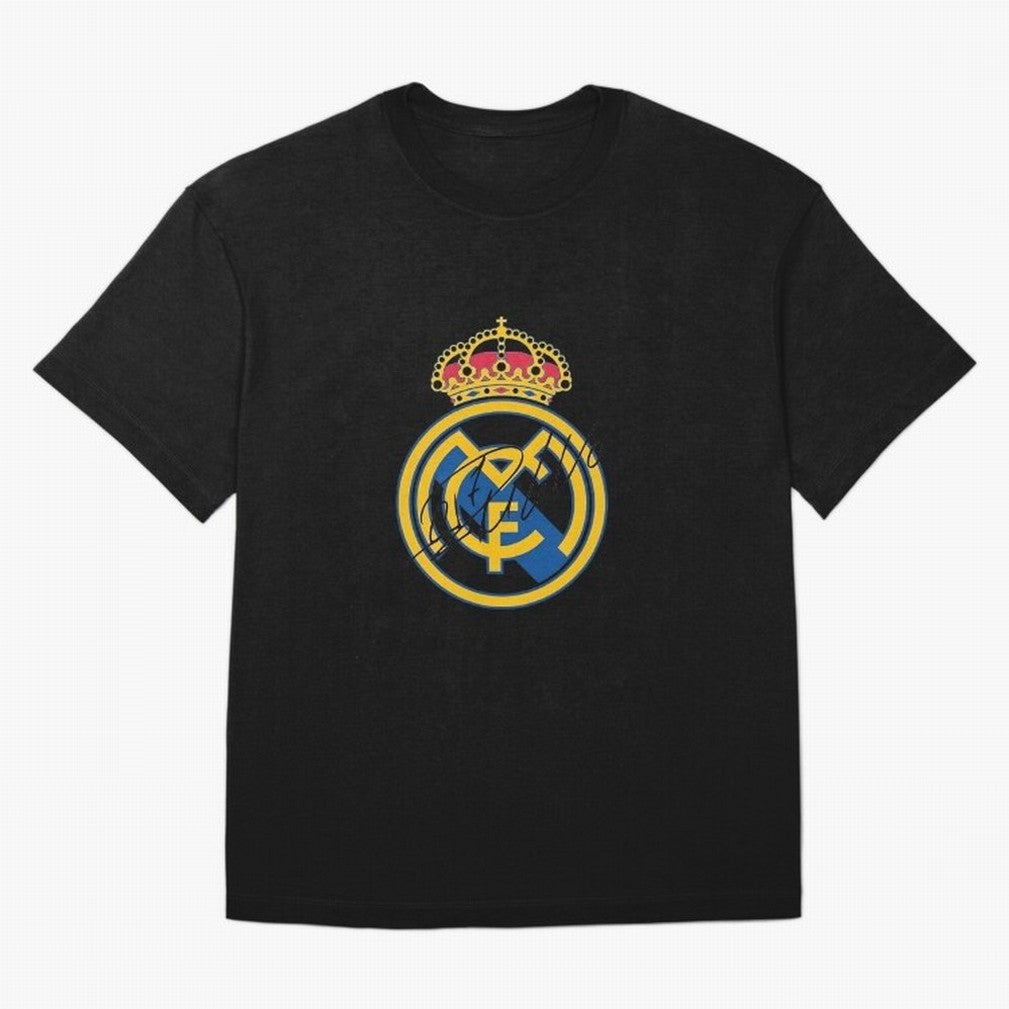 Real Madrid C.F. crest with Cristiano Ronaldo's autograph Oversized T-Shirt Cheer through Every Moment of FIFA World Cup 2026 Group Stage Filled with Mbappe, England and Germany Energy, Football Passion, Legendary Performances, Festival Vibes and