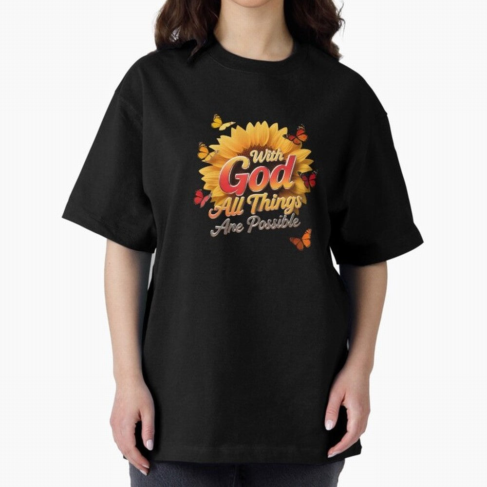 With God all things Are possible T shirt Oversized T-Shirt Stand with FIFA World Cup 2026 USA Canada Mexico Spirit, Highlighting England, Neymar, Haaland and Cristiano Ronaldo, Retro Football Energy, Iconic Rivalries, Trophy Chase Drama and Stadium