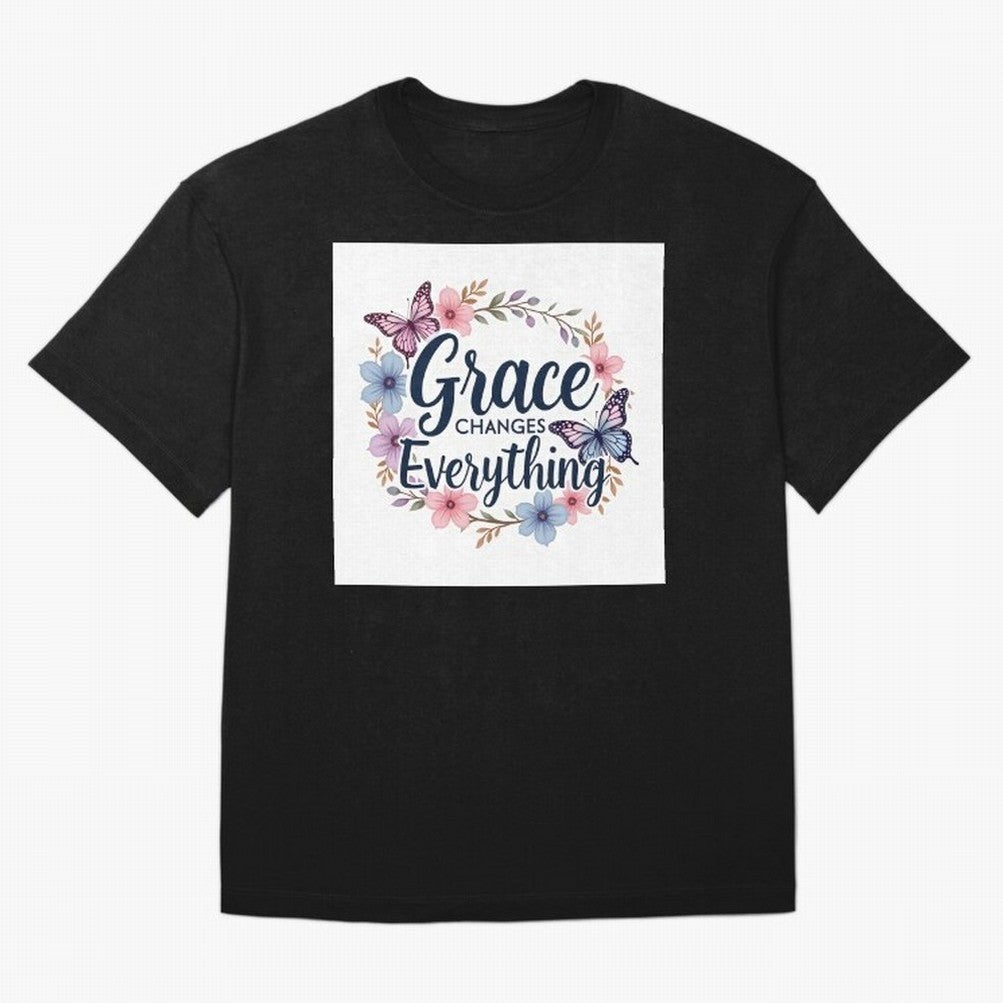 Grace Changes Everything T Shirt Oversized T-Shirt Share Match Day Hype around FIFA World Cup 2026, CR7, Portugal, Vintage Soccer Flavor, Modern Football Stars, National Flags and Final Night Emotion; Ideal for Fans Who Follow Messi, Cristiano