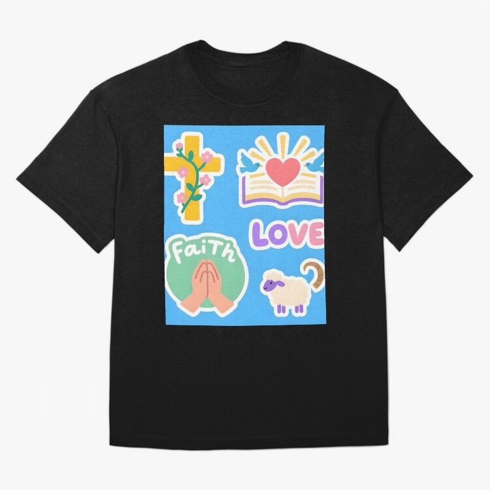 Love Faith T shirt Oversized T-Shirt Celebrate Golden Goal Energy in Match Day Hype around FIFA World Cup 2026 USA Canada Mexico, Messi, England, France and Netherlands, Football History, Final Match Energy, Crowd Noise and Once in a Lifetime