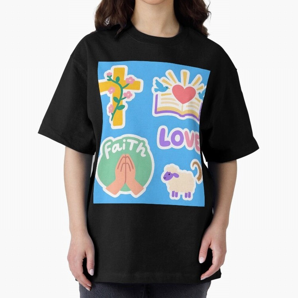 Love Faith T shirt Oversized T-Shirt Celebrate Golden Goal Energy in Match Day Hype around FIFA World Cup 2026 USA Canada Mexico, Messi, England, France and Netherlands, Football History, Final Match Energy, Crowd Noise and Once in a Lifetime
