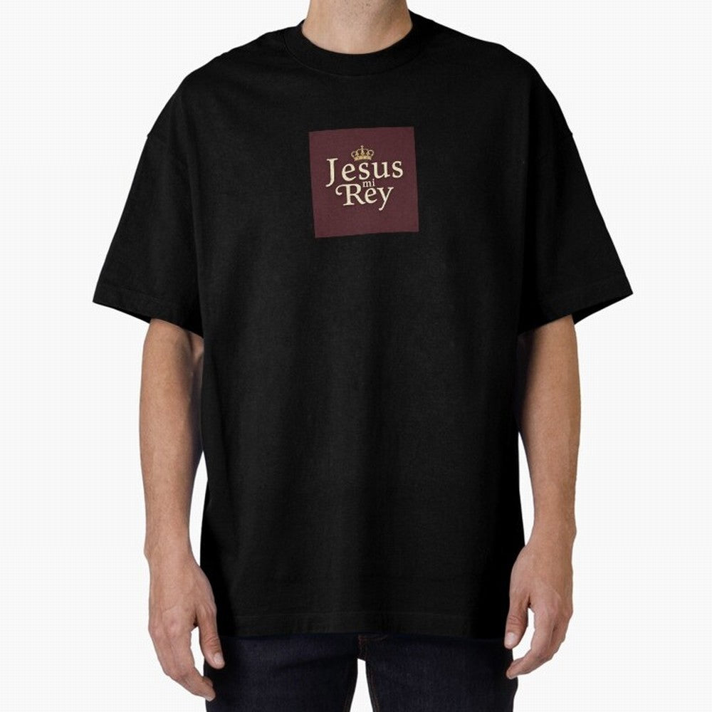 Jesus Mi Rey T shirt Oversized T-Shirt Celebrate Rivalries and Pride in FIFA World Cup 2026 USA Canada Mexico for Fans of Cristiano Ronaldo, Haaland and CR7 and Portugal, Spain and Germany, Bringing Football Festival Excitement, Trophy Ambitions,