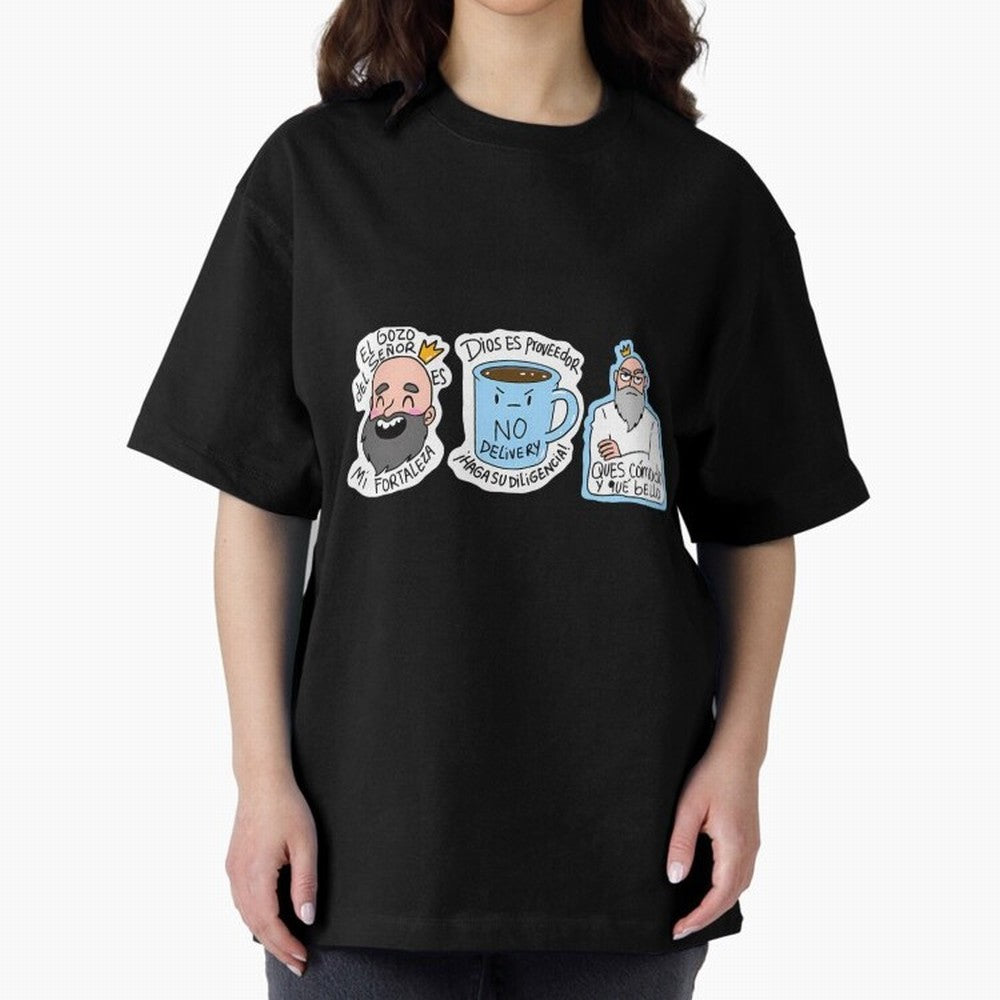 El Gozo Del Seor Es Mi Fortaleza Recuerda Que Dios Es Proveedor No Delivery Oversized T-Shirt Follow the Final Road of FIFA World Cup 2026 USA Canada Mexico Spirit, Highlighting England and Germany, Messi and Cristiano Ronaldo, Match Day