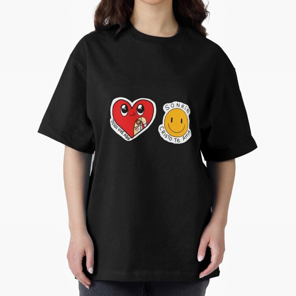 Jesus Vive Aqu Oversized T-Shirt Honor Football Greatness during Global Football Passion for FIFA World Cup 2026, Highlighting Cristiano Ronaldo, Haaland and CR7, England, Champion Mindset, Group Stage Buzz, Knockout Tension and Passionate Fan