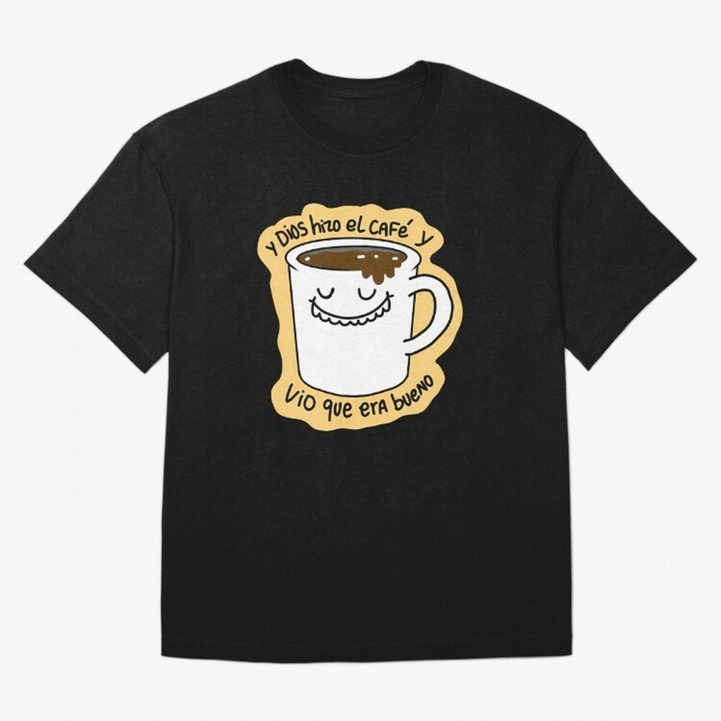 Y Dios Hizo El Caf Y Vio Que Era Bueno Oversized T-Shirt Keep Football History Alive during Global Football Passion for FIFA World Cup 2026 USA Canada Mexico, Inspired by Cristiano Ronaldo, Haaland and CR7, Argentina, Football History, Final Match