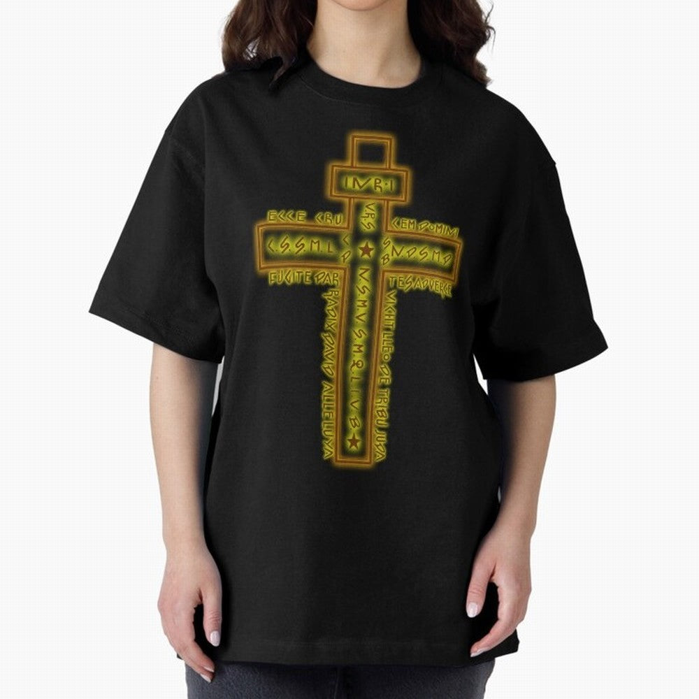 Cruz del Santo Padre Benito Color Oversized T-Shirt Keep the Match Day Mood of the FIFA World Cup 2026 USA Canada Mexico Journey through CR7 Highlights, England Pride, Classic Soccer Heritage, Championship Pressure, Fan Loyalty and International