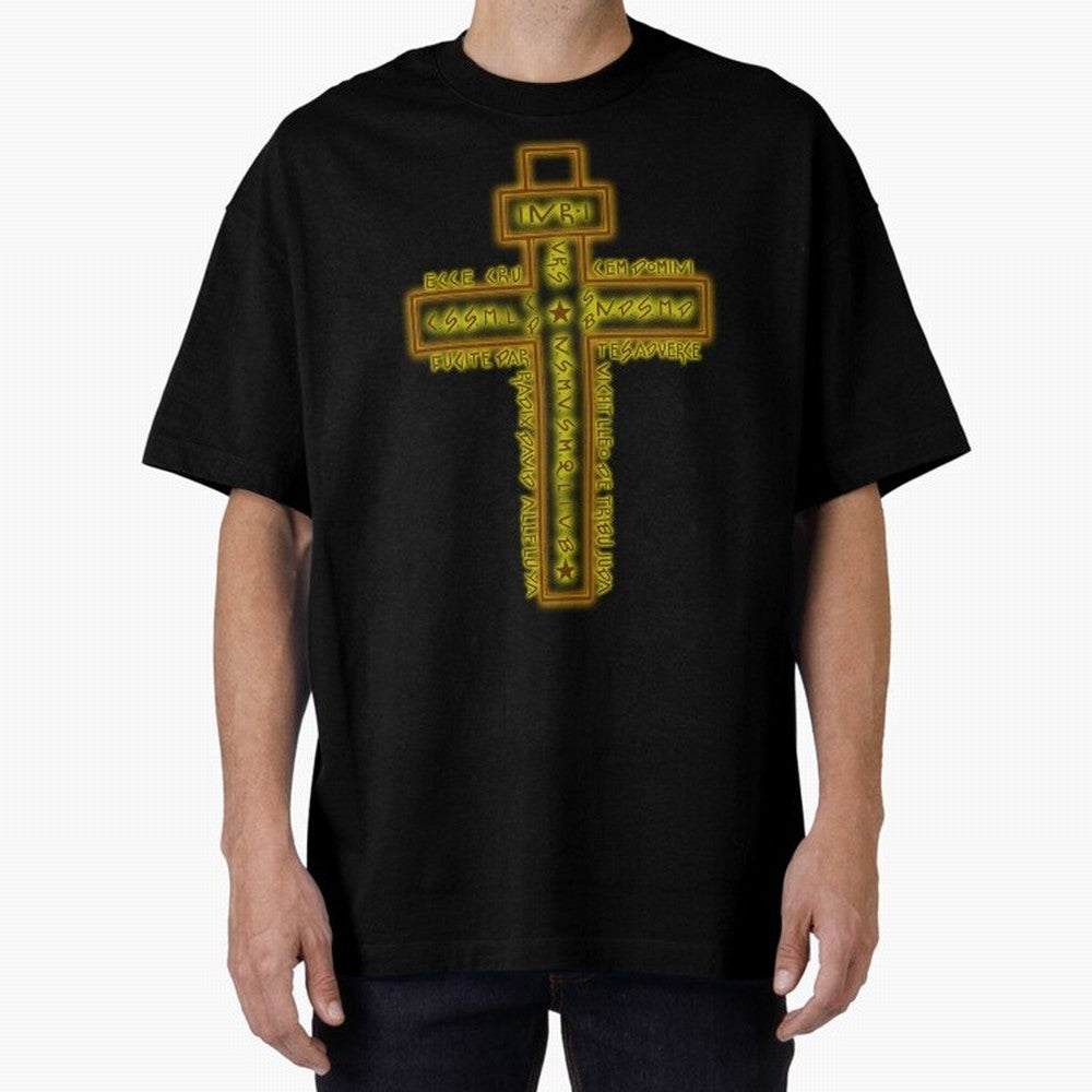 Cruz del Santo Padre Benito Color Oversized T-Shirt Keep the Match Day Mood of the FIFA World Cup 2026 USA Canada Mexico Journey through CR7 Highlights, England Pride, Classic Soccer Heritage, Championship Pressure, Fan Loyalty and International