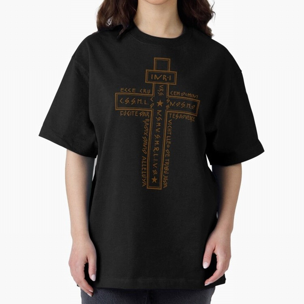 Cruz del Santo Padre Benito 2 Oversized T-Shirt Show Your Tournament Heart for FIFA World Cup 2026 USA Canada Mexico Spirit, Capturing Argentina, CR7 and Messi, Champion Mindset, Group Stage Buzz, Knockout Tension and Passionate Fan Culture;