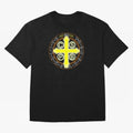 Medalla de San Benito Color Back Oversized T-Shirt Feel the Roar of Match Day Hype around FIFA World Cup 2026 USA Canada Mexico, CR7 and Messi, England, Retro Football Energy, Iconic Rivalries, Trophy Chase Drama and Stadium Atmosphere; Perfect for