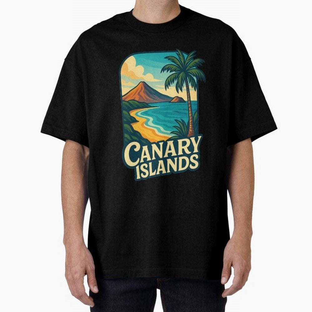 Tropical Shoreline of the Canary Islands Spain Oversized T-Shirt Bring Legendary Rivalry Energy to the FIFA World Cup 2026 Journey through CR7 and Messi Highlights, France Pride, Fan Favorite Moments, National Team Passion, Big Match Drama and
