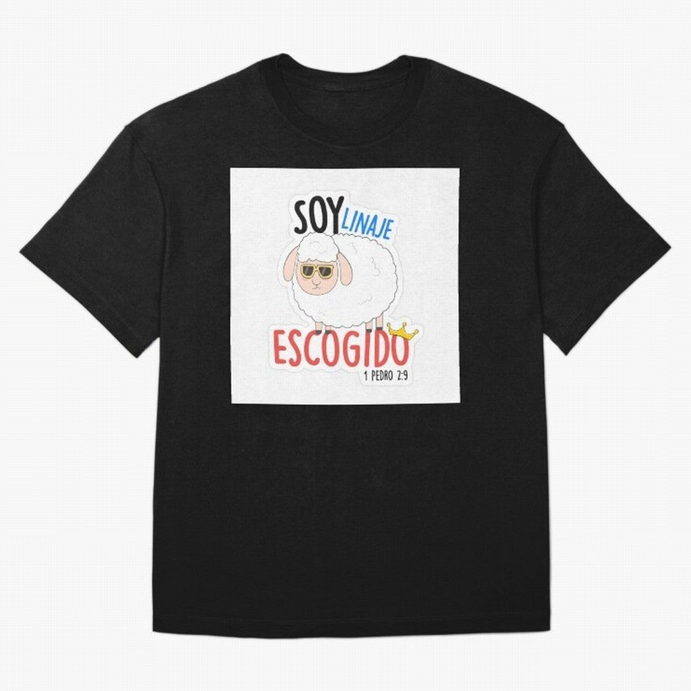 Soy Linaje Escogido - Sticker Cristiano Oversized T-Shirt Carry the Dream of FIFA World Cup 2026 for Fans of Messi and France and Portugal, Bringing Retro Football Energy, Iconic Rivalries, Trophy Chase Drama and Stadium Atmosphere; Great for