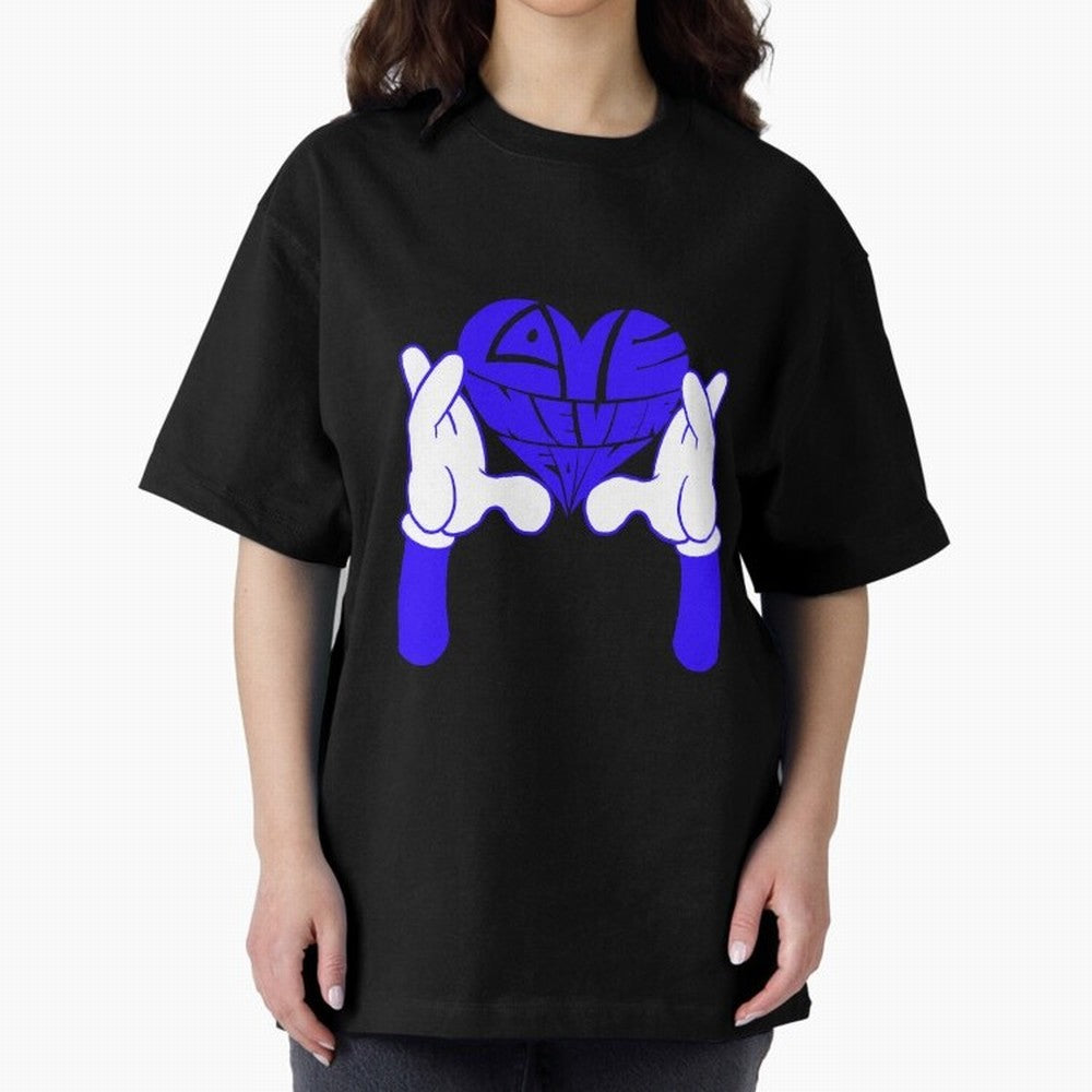 Love Never Fails ¨C Heart Calligram Oversized T-Shirt Fuel Global Football Passion for FIFA World Cup 2026 USA Canada Mexico, Centered on Messi and Cristiano Ronaldo, Portugal, Championship Spirit, Famous Goals, Roaring Crowds and International