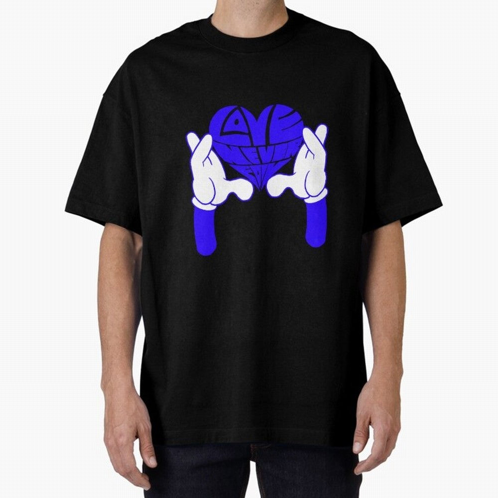 Love Never Fails ¨C Heart Calligram Oversized T-Shirt Fuel Global Football Passion for FIFA World Cup 2026 USA Canada Mexico, Centered on Messi and Cristiano Ronaldo, Portugal, Championship Spirit, Famous Goals, Roaring Crowds and International