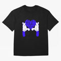 Love Never Fails ¨C Heart Calligram Oversized T-Shirt Fuel Global Football Passion for FIFA World Cup 2026 USA Canada Mexico, Centered on Messi and Cristiano Ronaldo, Portugal, Championship Spirit, Famous Goals, Roaring Crowds and International