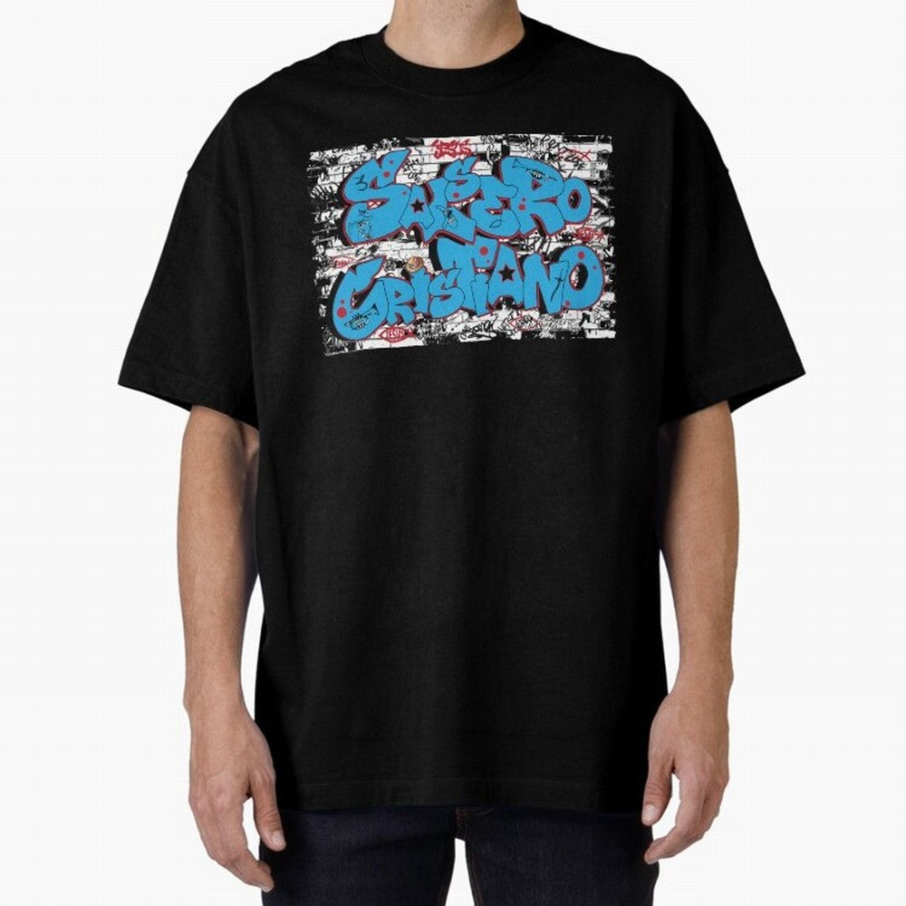Salsero Cristiano Oversized T-Shirt Fuel the Hype around FIFA World Cup 2026 for Fans of Messi, CR7 and Mbappe and Germany, Bringing Global Supporter Spirit, Legendary Goals, National Colors and Tournament Celebration; Great for Watch Parties,