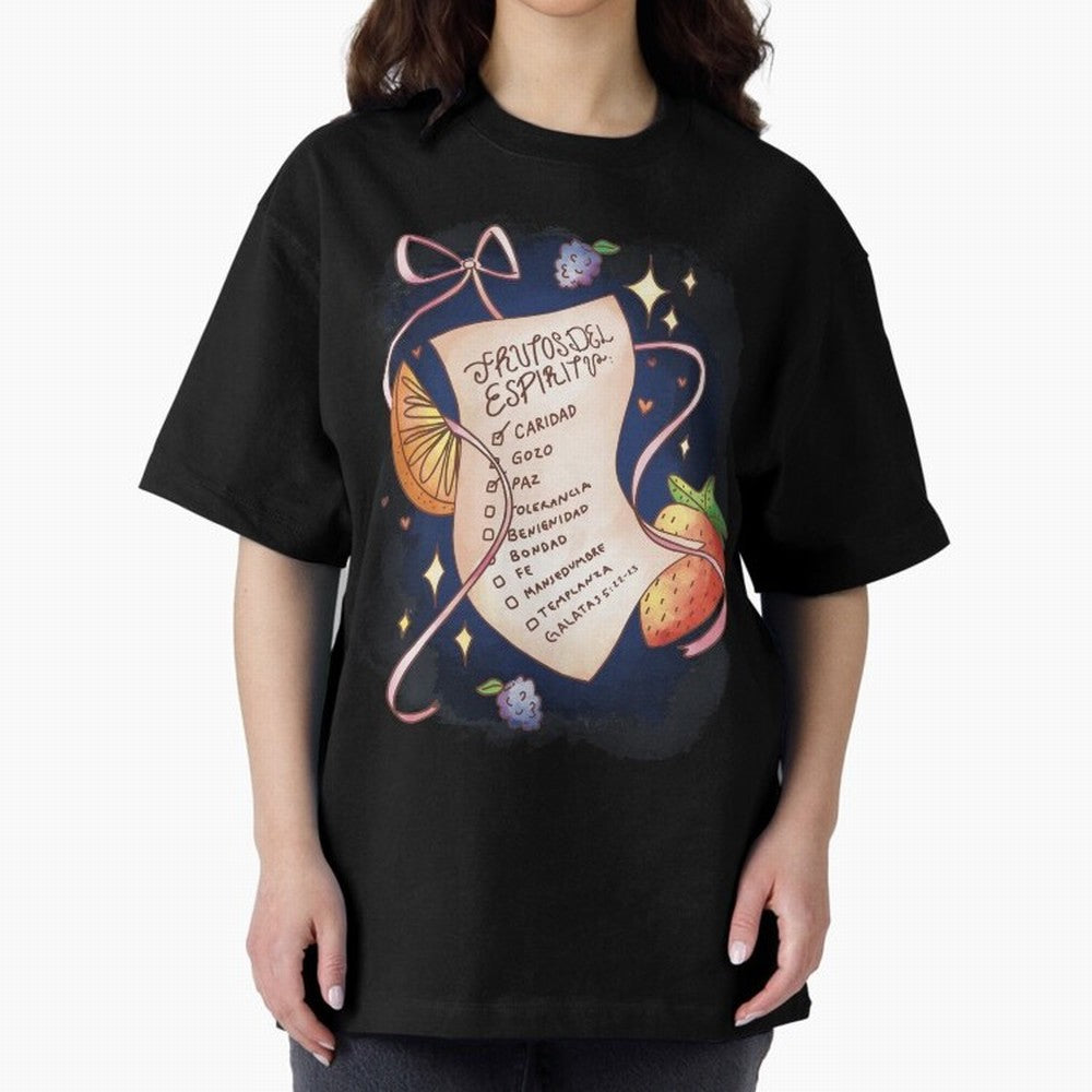 Chrisitian Frutos del Espiritu, Cristiano, Iglesia, Religioso Oversized T-Shirt Relive Legendary Nights from Match Day Hype around FIFA World Cup 2026 Group Stage, CR7 and Messi, Spain and Netherlands, Tournament Hype, Historic Matchups, Family