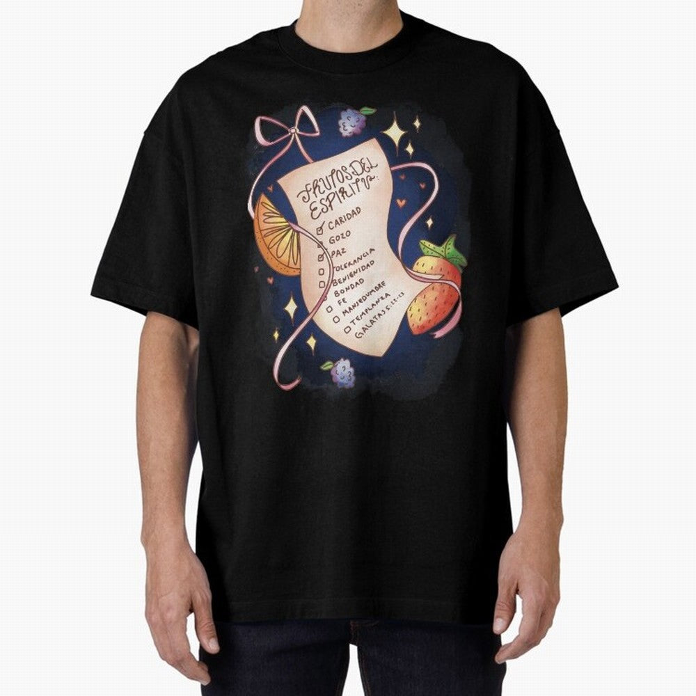 Chrisitian Frutos del Espiritu, Cristiano, Iglesia, Religioso Oversized T-Shirt Relive Legendary Nights from Match Day Hype around FIFA World Cup 2026 Group Stage, CR7 and Messi, Spain and Netherlands, Tournament Hype, Historic Matchups, Family