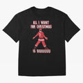 All I Want For Christmas Is Siuuu (3) Oversized T-Shirt Celebrate the FIFA World Cup 2026 Group Stage Journey through CR7 and Messi Highlights, France and Portugal Pride, Goal Celebration Energy, Supporter Heritage, Football Icons and Worldwide