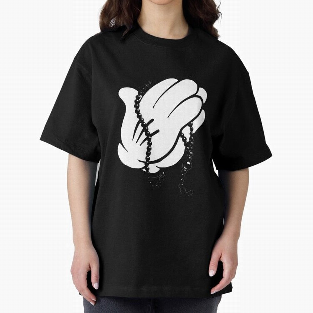 Funny praying hands Oversized T-Shirt Show Up for the Glory of FIFA World Cup 2026 USA Canada Mexico Spirit, Connected to Germany, Messi, CR7 and Mbappe, Sports Nostalgia, International Competition, Famous Players and Unforgettable Victories; Built