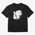 Funny praying hands Oversized T-Shirt Show Up for the Glory of FIFA World Cup 2026 USA Canada Mexico Spirit, Connected to Germany, Messi, CR7 and Mbappe, Sports Nostalgia, International Competition, Famous Players and Unforgettable Victories; Built