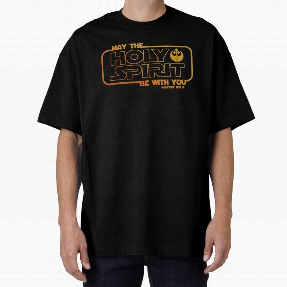 May the Holy Spirit Be with you Oversized T-Shirt Capture Global Football Passion for FIFA World Cup 2026 USA Canada Mexico, Built around Messi and Cristiano Ronaldo, Portugal, Stadium Chants, National Pride, Trophy Dreams and Unforgettable