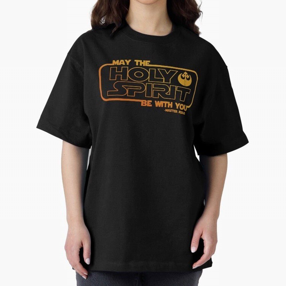 May the Holy Spirit Be with you Oversized T-Shirt Capture Global Football Passion for FIFA World Cup 2026 USA Canada Mexico, Built around Messi and Cristiano Ronaldo, Portugal, Stadium Chants, National Pride, Trophy Dreams and Unforgettable