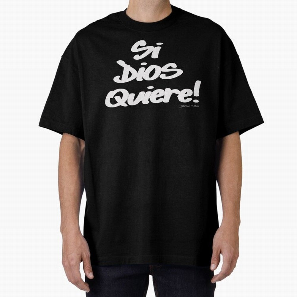 Si Dios Quiere! Oversized T-Shirt Spotlight FIFA World Cup 2026 USA Canada Mexico Spirit, Capturing France, Neymar, Championship Spirit, Famous Goals, Roaring Crowds and International Football Unity; Built for Supporters Chasing Trophy Dreams,