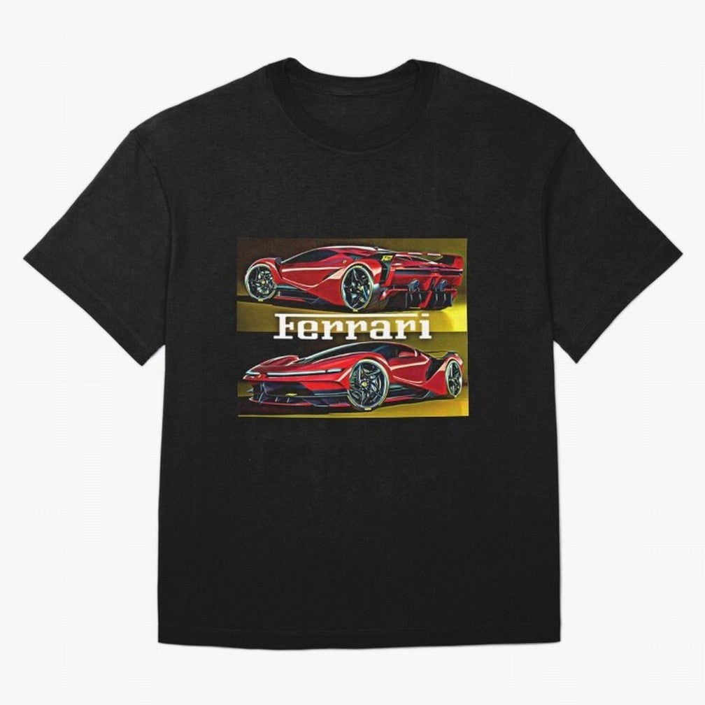 Ferarri F Concept Oversized T-Shirt Stand Out with Spirit from the FIFA World Cup 2026 USA Canada Mexico Journey through Cristiano Ronaldo, Haaland and CR7 Highlights, Brazil, Portugal and Argentina Pride, Match Day Excitement, Supporter Culture,