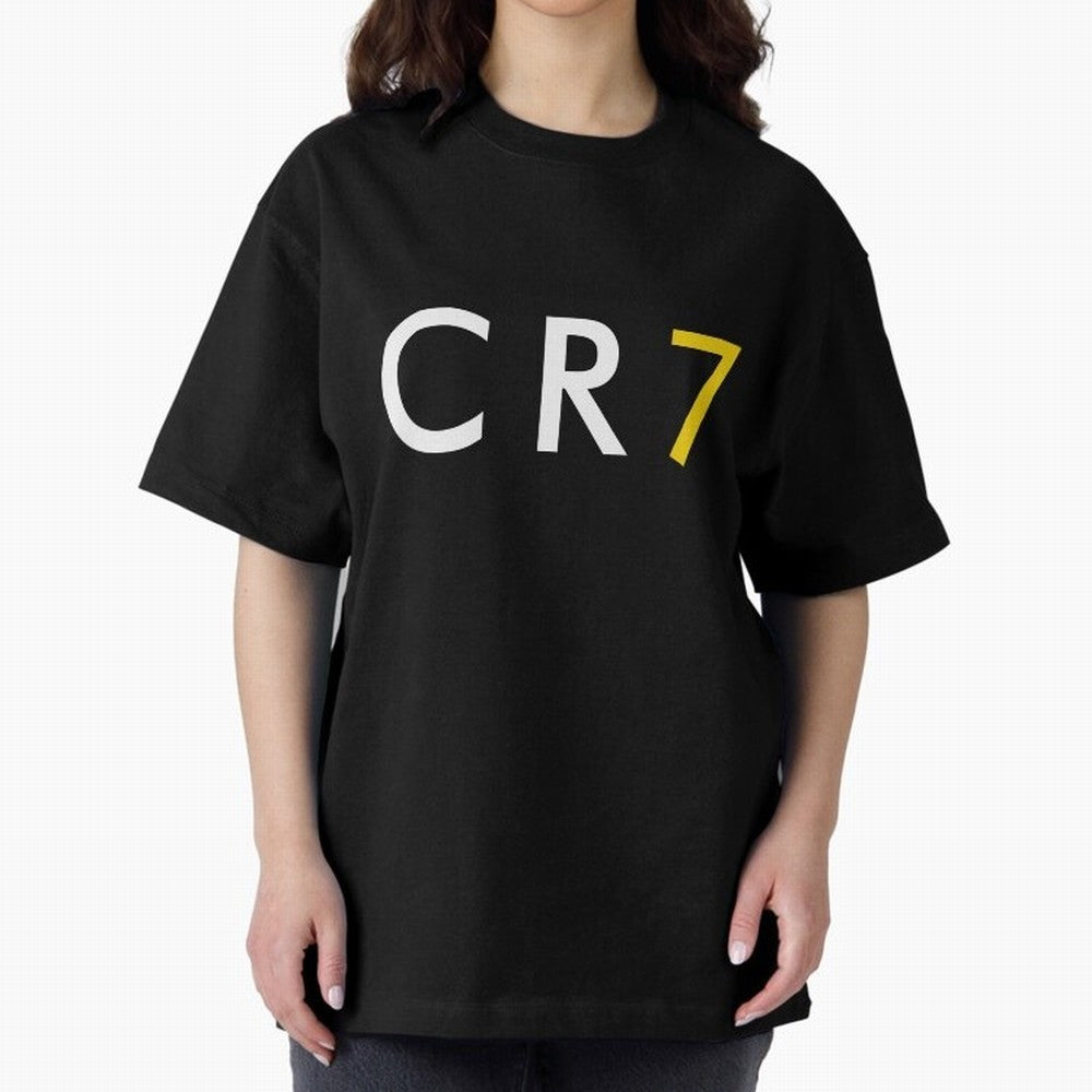CR7 Oversized T-Shirt Honor the Football Icons of FIFA World Cup 2026 Group Stage Spirit, with Portugal, Messi, Championship Spirit, Famous Goals, Roaring Crowds and International Football Unity; Ideal for Fans Who Follow Messi, Cristiano Ronaldo,