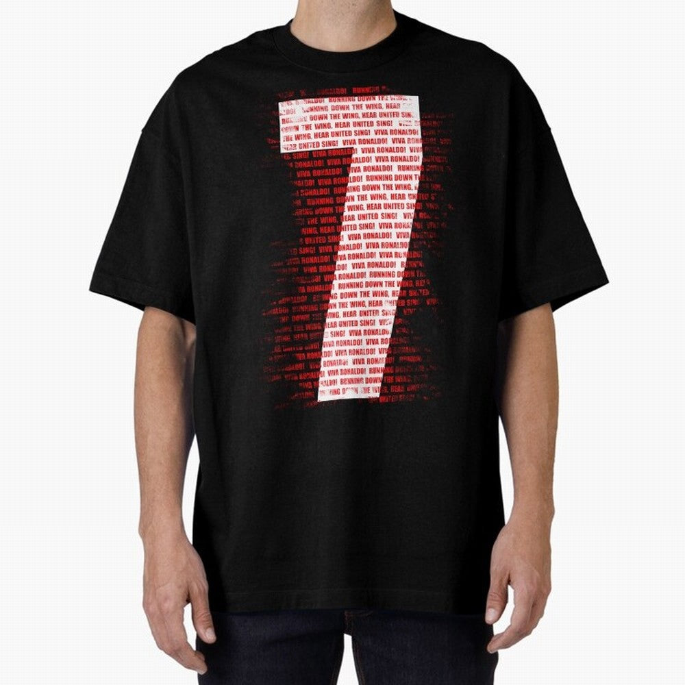 Viva Ronaldo - Chant - Number 7 Oversized T-Shirt Celebrate Rivalries and Pride in Global Football Passion for FIFA World Cup 2026 USA Canada Mexico, Celebrating Messi, CR7 and Mbappe, England, France and Netherlands, Retro Football Energy, Iconic