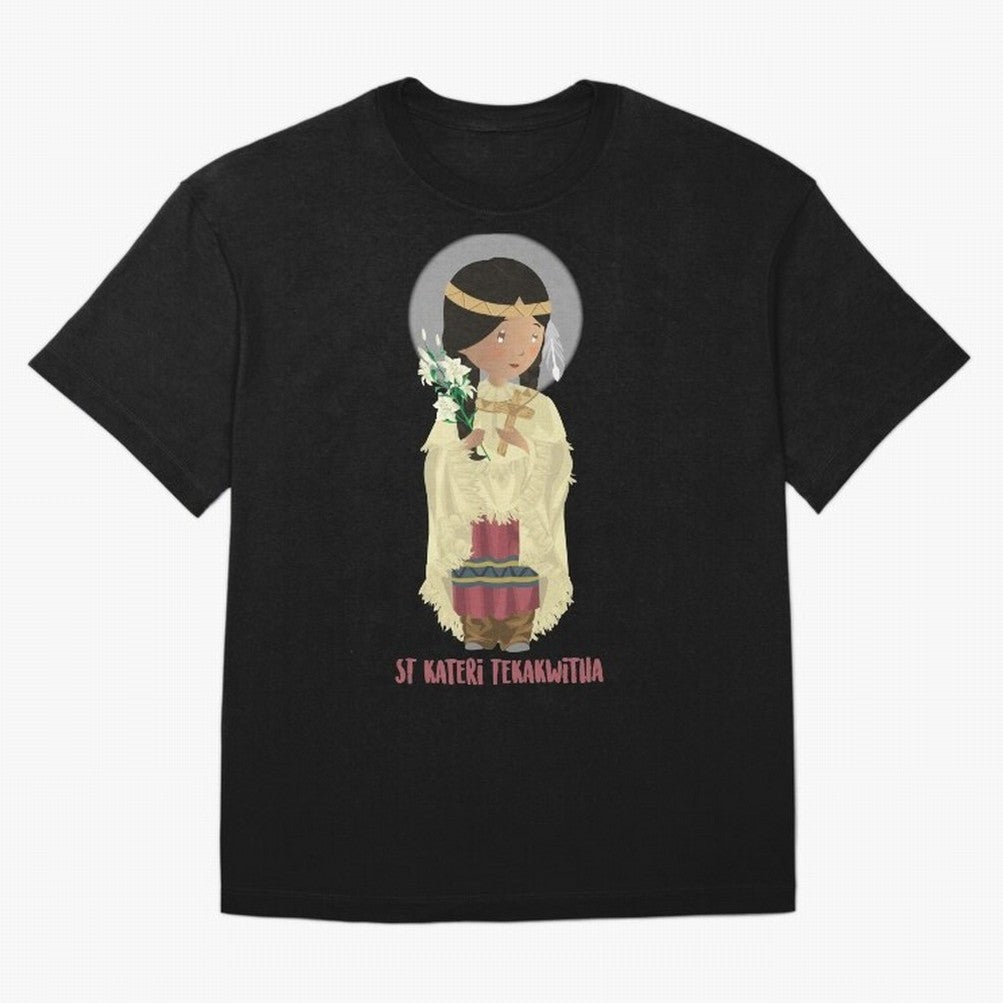 Saint Kateri Tekakwitha Oversized T-Shirt Bring Retro Soccer Energy to FIFA World Cup 2026 Group Stage for Fans of Haaland and Mbappe and Argentina, Bringing Worldwide Fan Energy, Dramatic Goals, Stadium Lights and Championship Celebrations; Ideal