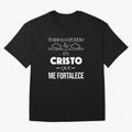 Mensajes Biblicos Espa?ol Todo Lo Puedo En Cristo Oversized T-Shirt Back the Journey through FIFA World Cup 2026 Spirit, Centered on Brazil, Portugal and Argentina, Messi, Championship Spirit, Famous Goals, Roaring Crowds and International Football