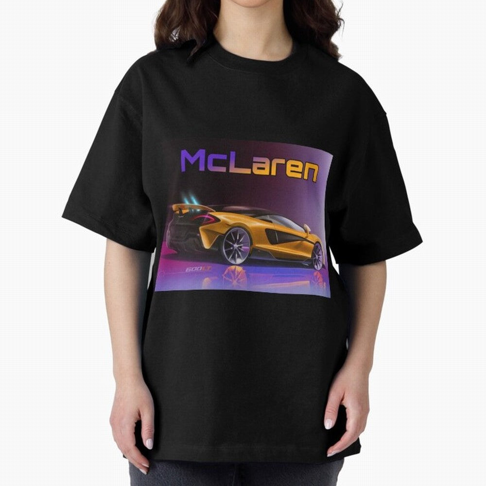 Mclaren in Gradient Metallic Color Oversized T-Shirt Wear the Spirit of FIFA World Cup 2026 USA Canada Mexico Spirit, Driven by Netherlands, Cristiano Ronaldo, Haaland and CR7, Classic Soccer Heritage, Championship Pressure, Fan Loyalty and